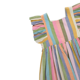 Girls Elsie Dress | Parade Stripe