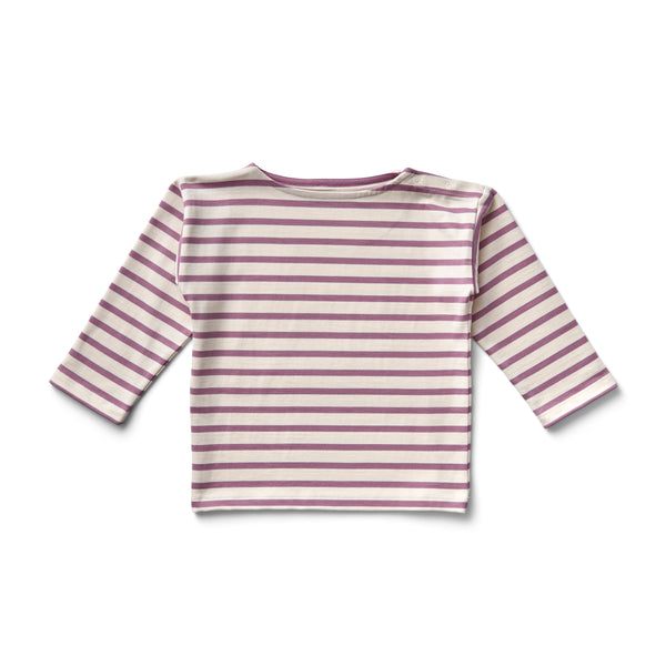 Boxy Tee | Stripe Zinnia