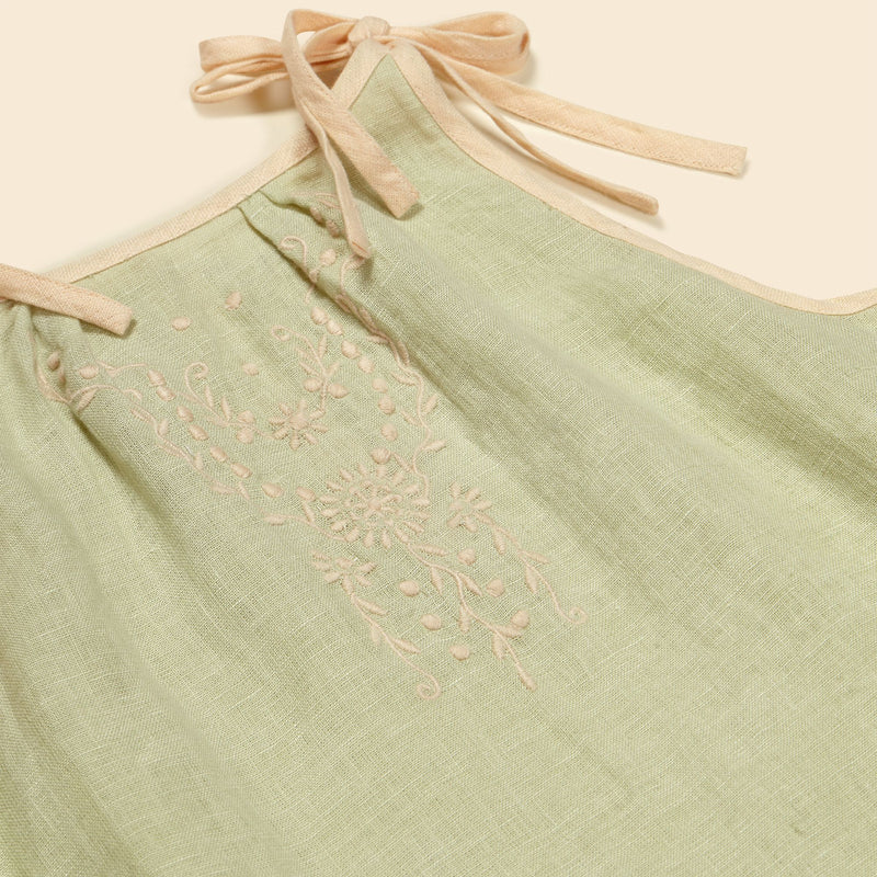 Emeline Sundress | Spearmint / Milk