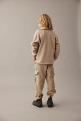 Timork Soft Brushed Knit Sweater | Stone