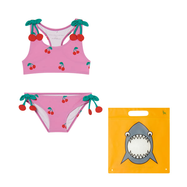 Girl Two Piece Cherries Swimsuit | Pink