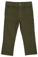 Twill Chinos Slim  with Stretch | DK Green