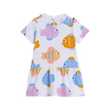 Baby Girl Fish Print Jersey Dress