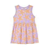 Girl Sleeveless Starfish Print Jersey