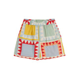 Girl Small Picnic Patchwork Shorts