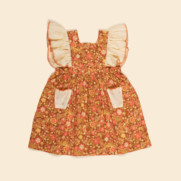 Ursina Frill Pinafore | Autumn Harvest Floral