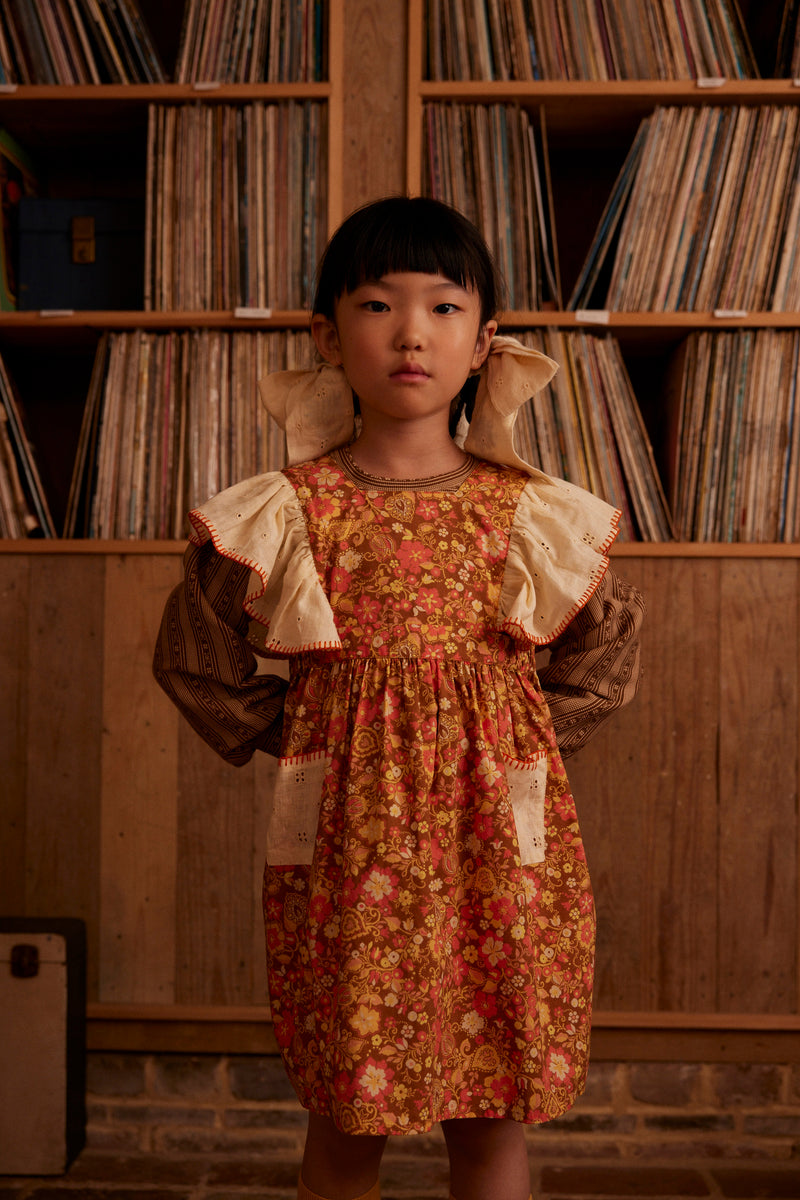 Ursina Frill Pinafore | Autumn Harvest Floral