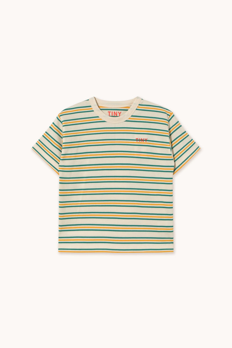 Stripes Multicolor Tee | Light Cream