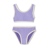 Mini Rib Scoop Bikini | Grape