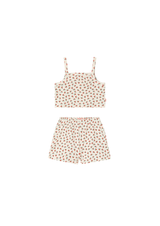Tiny Roses Rib Top and Short Set