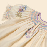 Verna Smock Dress | Cream