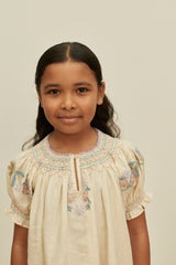 Verna Smock Dress | Cream