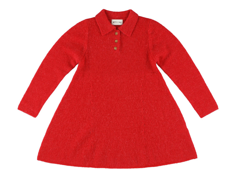 Viva Knitted Dress | Wool Red