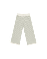 Knit Wide Leg Pant | Sage Stripe