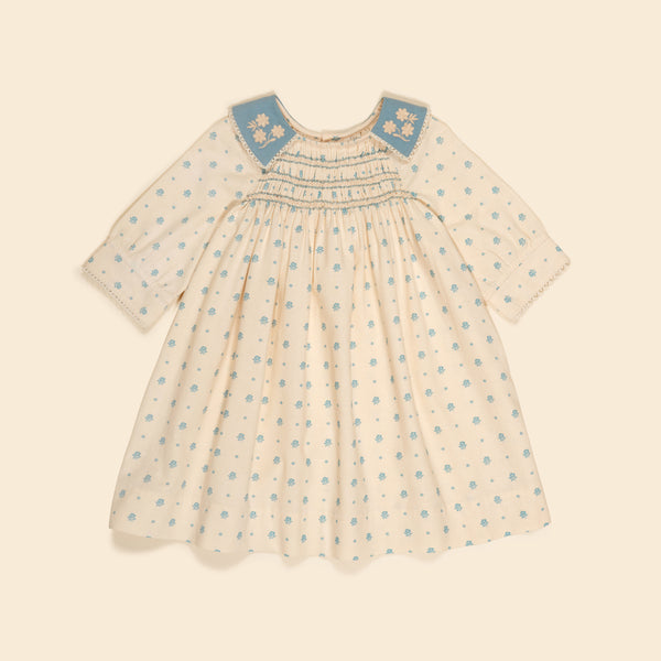 Willow Smock Shift Dress | Meadow Calico Cashew