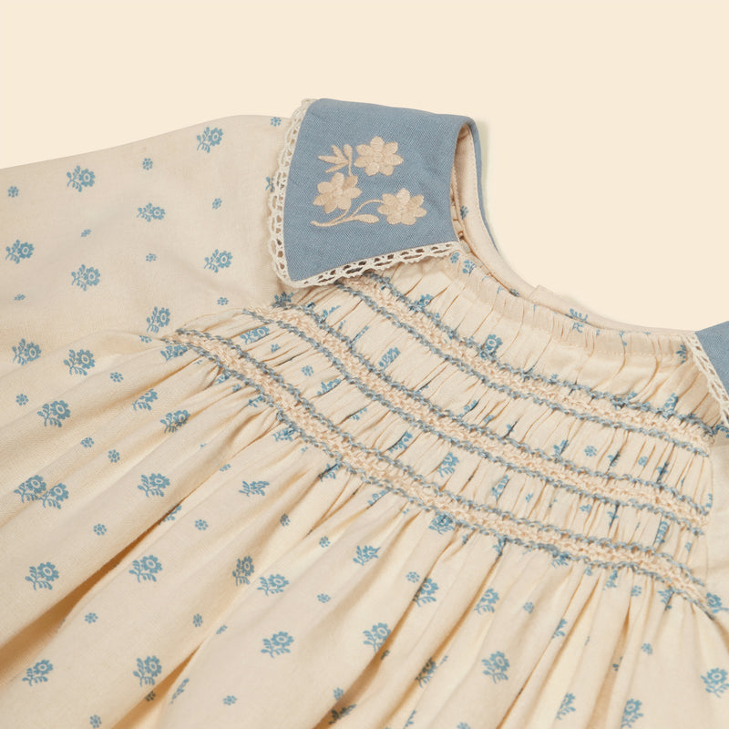 Willow Smock Shift Dress | Meadow Calico Cashew