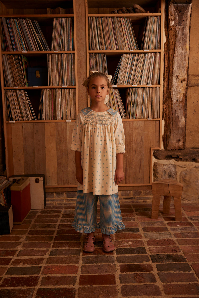 Willow Smock Shift Dress | Meadow Calico Cashew