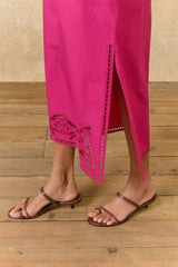 Women's Midi Skirt Amarante | Fuchsia