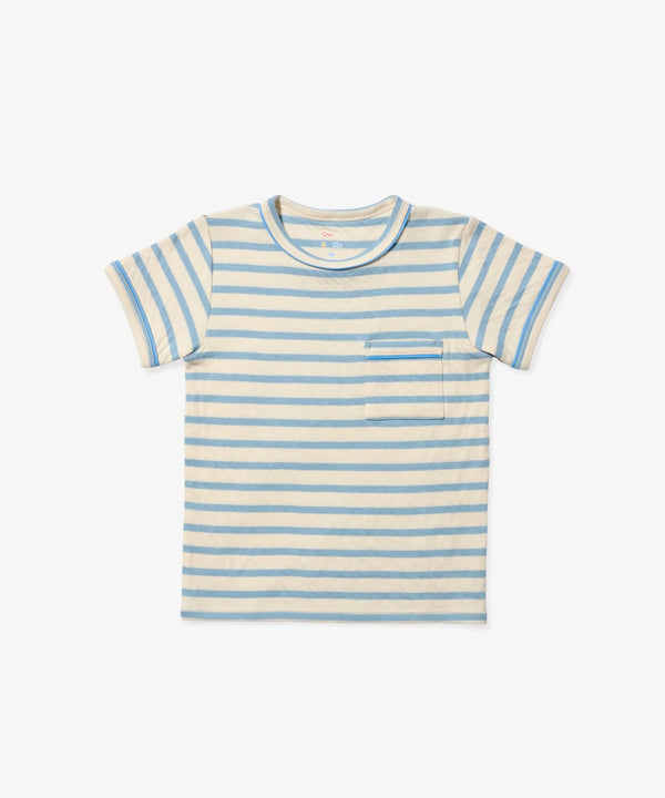 Willie T-Shirt | Dusty Blue Stripe