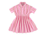 Xoe Dress | Crazystripe Pink