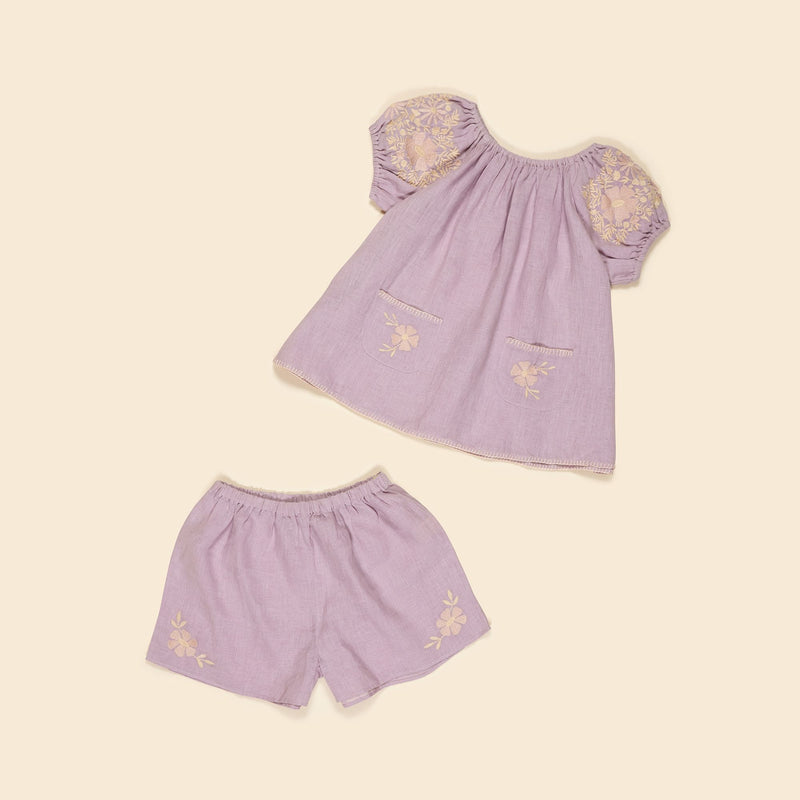 Barbara Short Set | Lavender