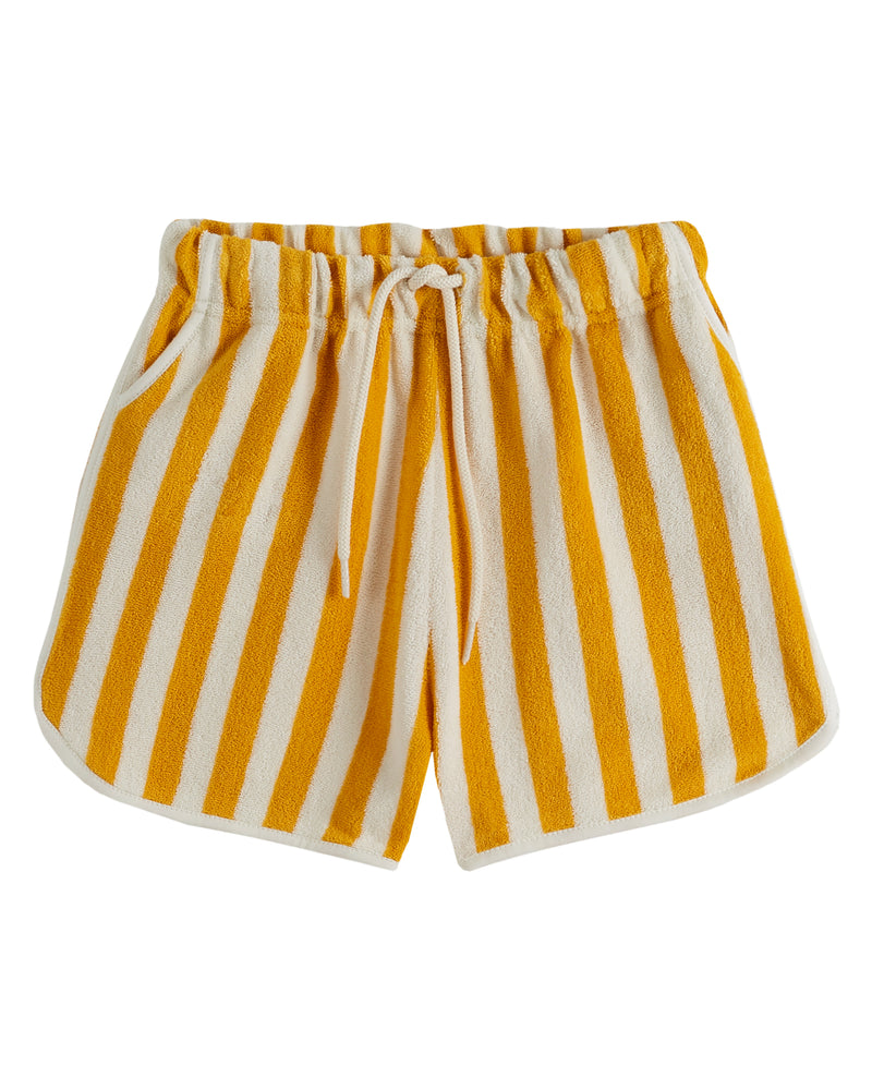 Striped Terry Cloth Shorts | Sun Stripe