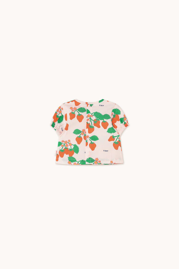 Strawberries Baby Shirt | Pastel Pink