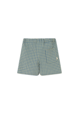 Zion Short | Blue Gingham Cotton