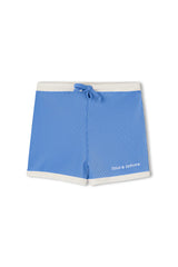 Mini Stripe Rib Surf Short | Sky