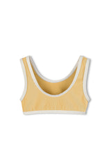 Mini Stripe Rib Scoop Bikini Top  & Bottom | Marigold