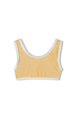 Mini Stripe Rib Scoop Bikini Top  & Bottom | Marigold