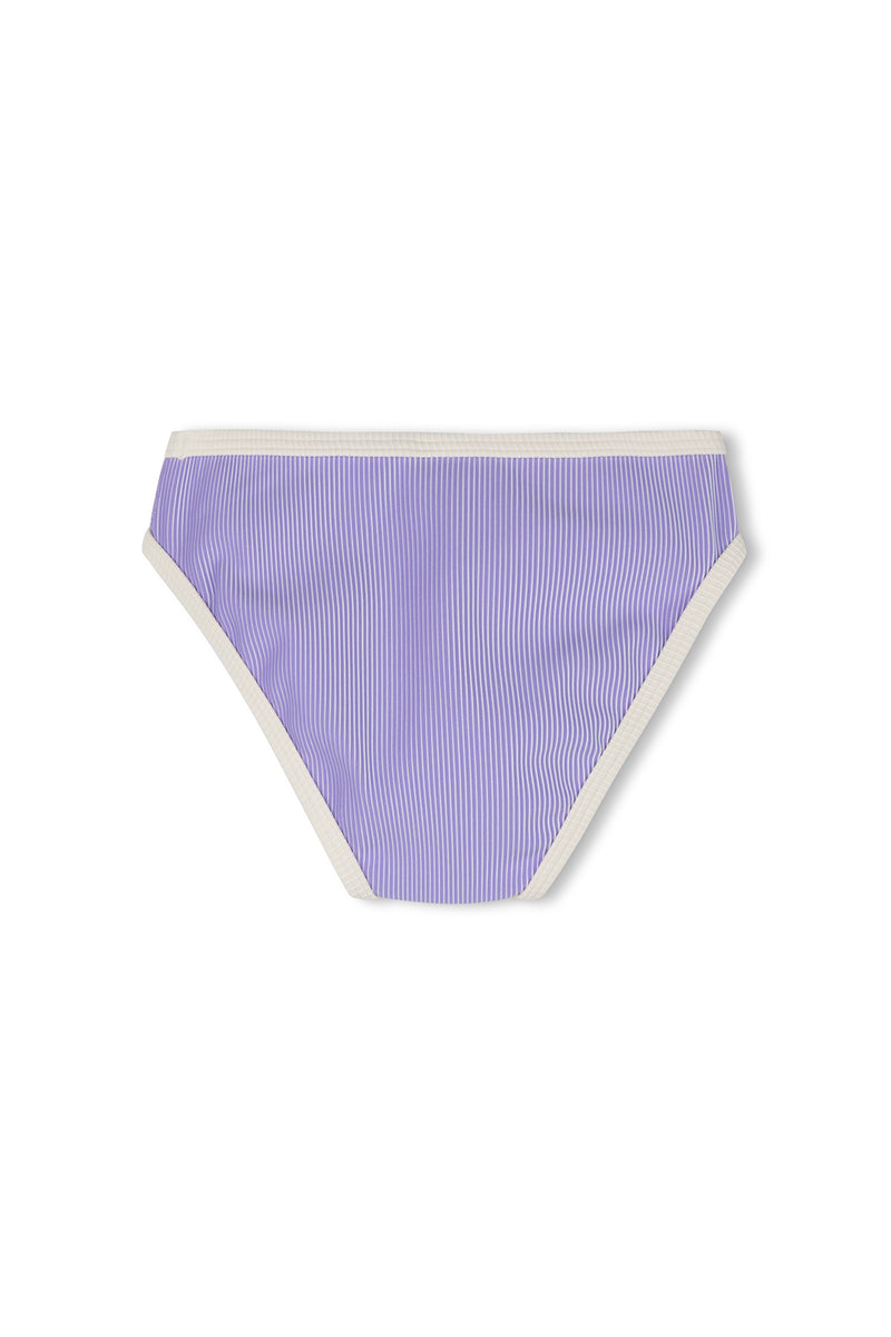 Mini Rib Scoop Bikini | Grape