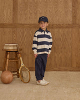 Rugby Polo | Navy Stripe