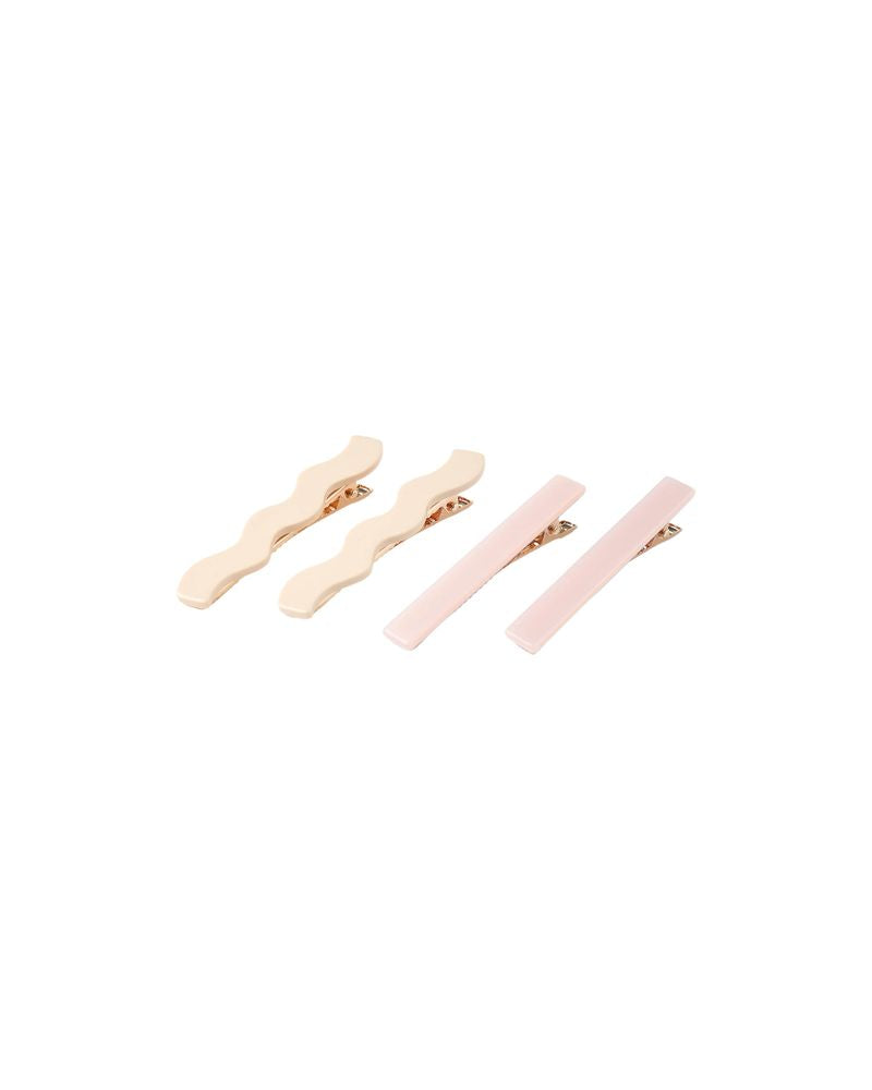 Wavy Clip Set | Blush, Natural