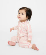Ziggy Zip Romper | Dusty Rose Mini Stripe