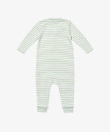 Ziggy Zip Romper | Dusty Seafoam Mini Stripe