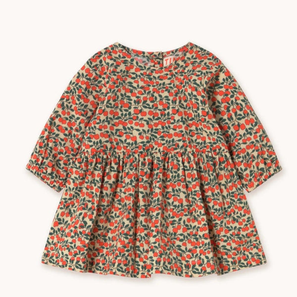 Tiny Cottons Mini Apples Baby Dress | Dark Vanilla
