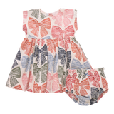 Baby Girls Adaline Dress Set | Multi Striped Bows
