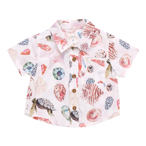 Baby Boys Jack Shirt | Watercolor Shells