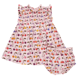 Baby Girls Stevie Dress Set | Cloud Pink Cherry