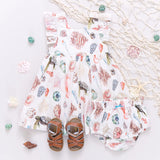 Baby Girls Liv Dress Set | Watercolor Shells