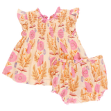 Baby Girls Stevie 2-Piece Set | Pink Gilded Floral
