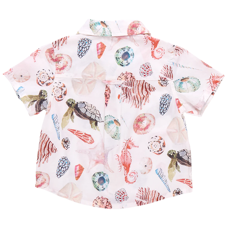 Boys Jack Shirt | Watercolor Shells