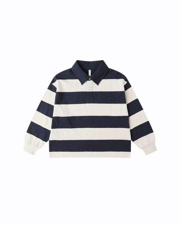 Rugby Polo | Navy Stripe