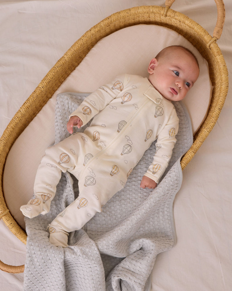 Zip Long Sleeve Sleeper Footie | Hot Air Balloons