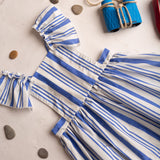 Deep Blue Stripe Dress