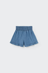 Twill Denim Shorts