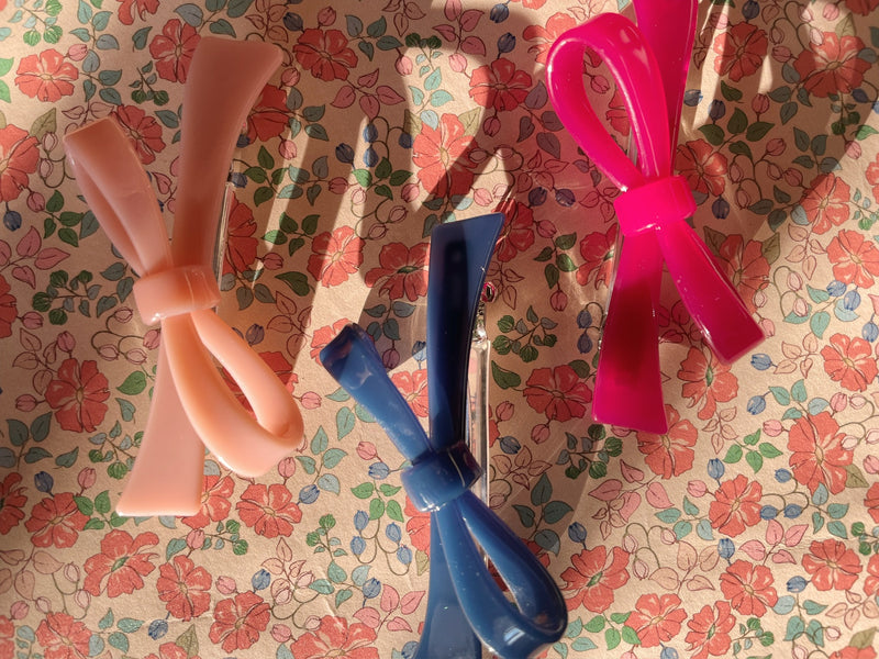 Belma Bow Hair Clip | Ensign Blue