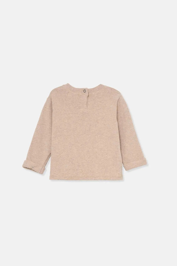 Soft Knit Baby Sweater | Beige