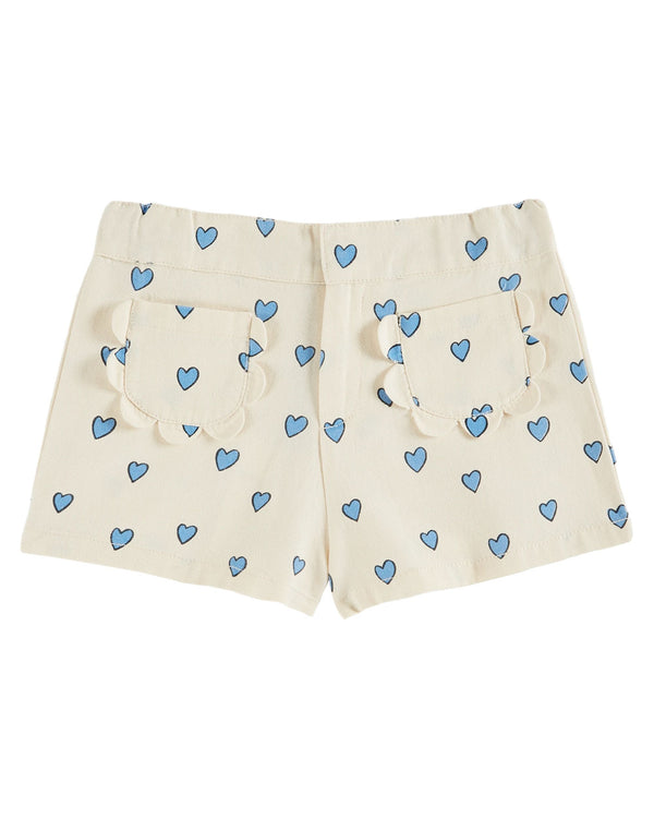 Short Poches Fleurs Coeur| Amour